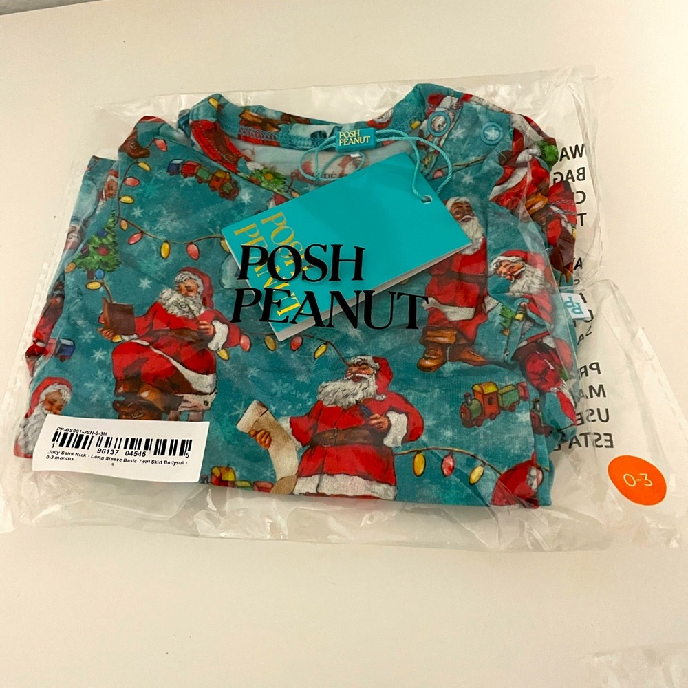 Posh Peanut Jolly St Nick Bodysuit Twirl